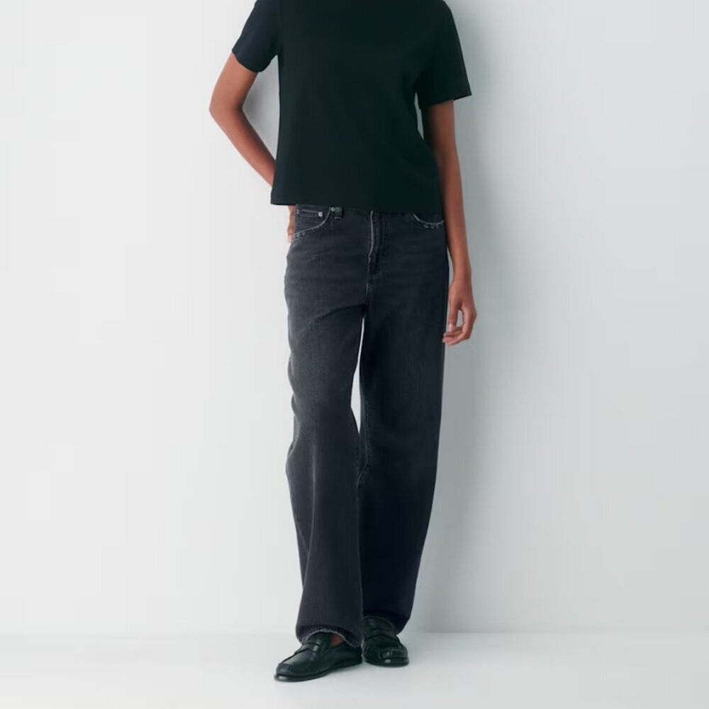 Aritizia Jeans Denim Forum the marlo high rise size 23 in black